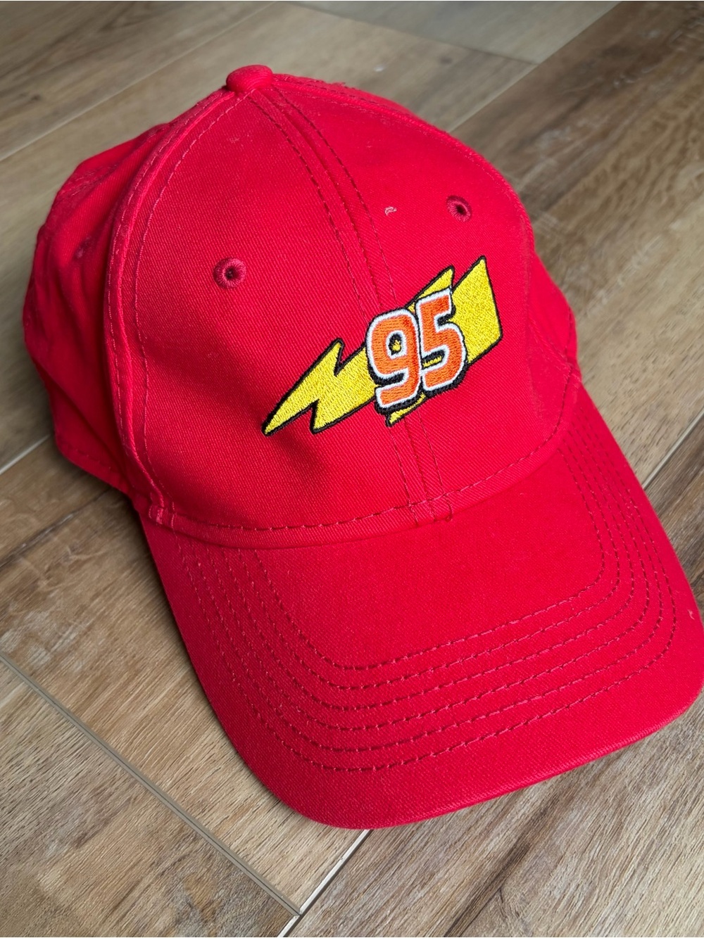 Adult Cars Lightning McQueen Hat 100% Cotton / Disney Hat